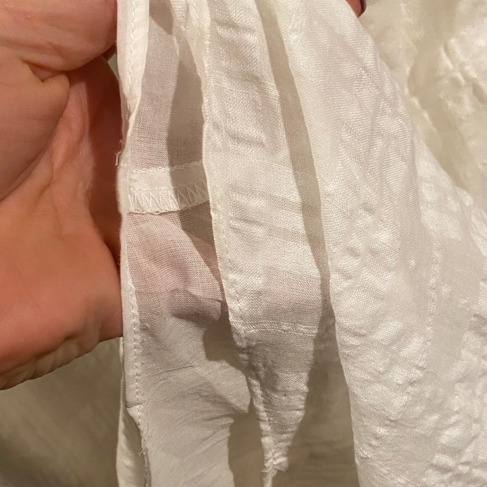 Madewell Cream Puff Sleeve Midi Dress - Picture 8 of 10